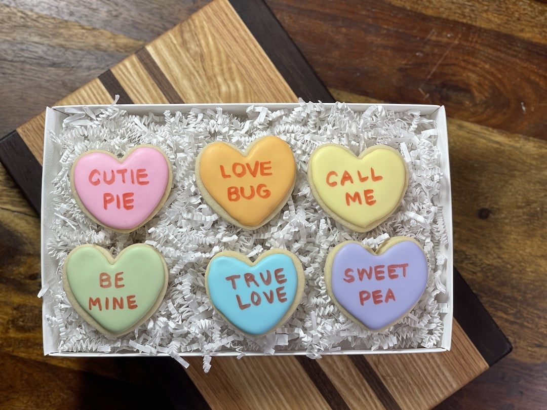 Sugar Spells Baking Sweet Conversation Heart Sugar Cookie