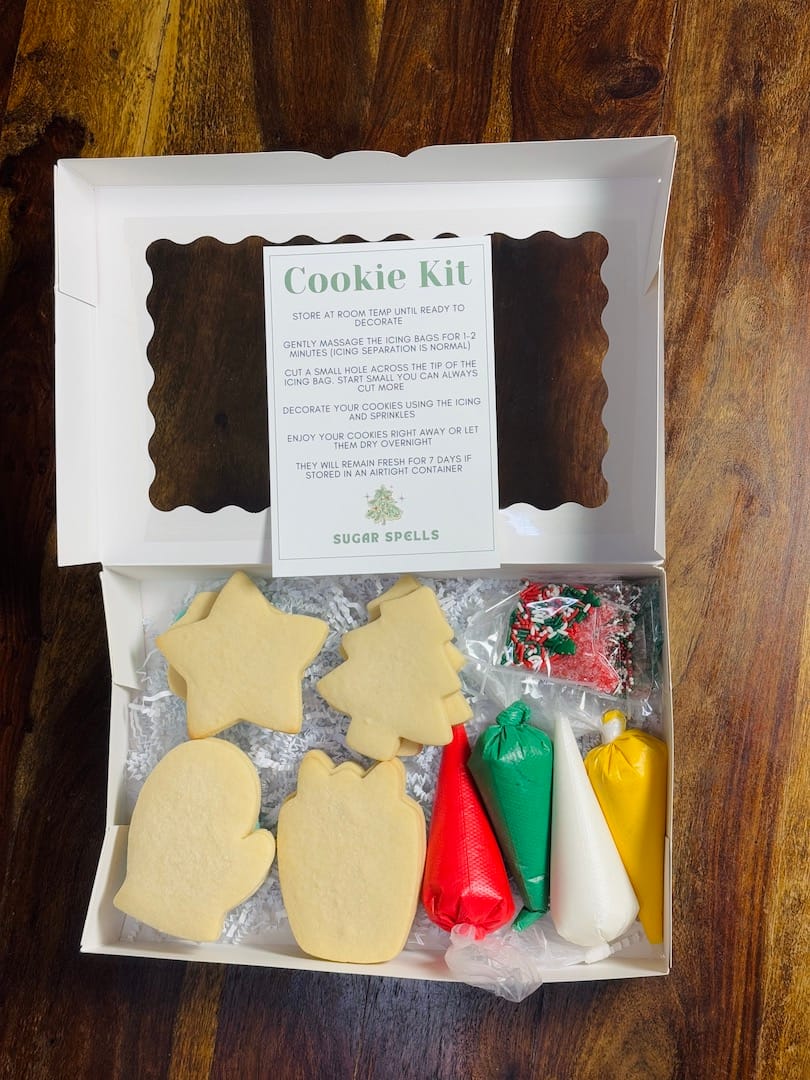 holiday cookie diy kit sugar spells baking