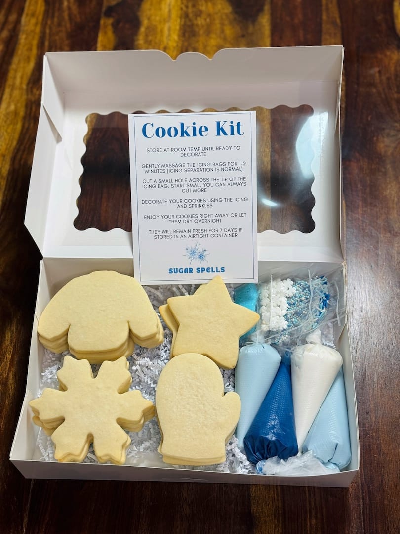 winter holiday cookie diy kit sugar spells baking